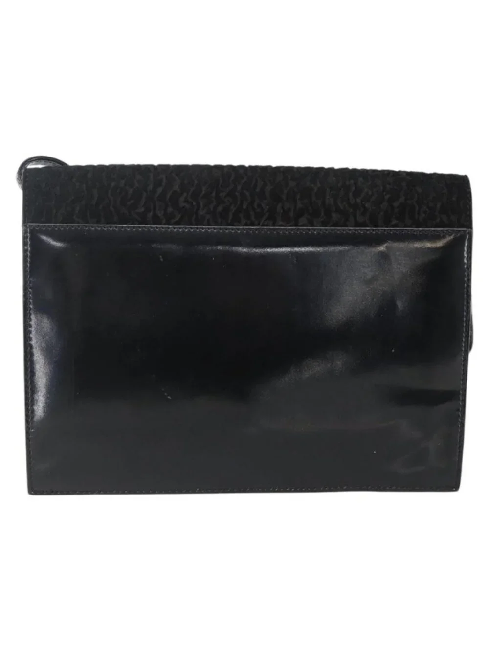 Authentic Christian Dior Shoulder Bag Leather Black Gold - Picture 10 of 16